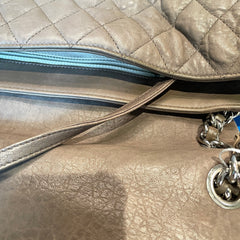 The Ultimate Collector’s Grail: CHANEL Airport Shoulder Bag in Elephant Grey with Silver Hardware