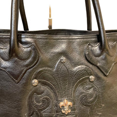 Collector-Scale Statement: Chrome Hearts Cemetery Cross Extra Large Tote Bag