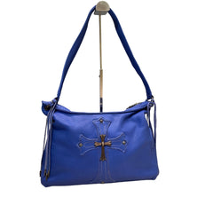 Rare Collector Piece: Chrome Hearts Blue Samurai Bag with Aged Hardware