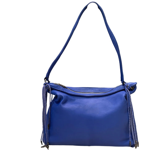 Rare Collector Piece: Chrome Hearts Blue Samurai Bag with Aged Hardware