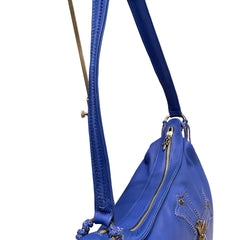 Rare Collector Piece: Chrome Hearts Blue Samurai Bag with Aged Hardware