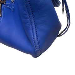 Rare Collector Piece: Chrome Hearts Blue Samurai Bag with Aged Hardware