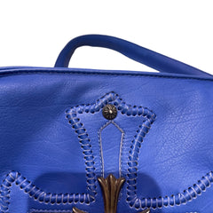 Rare Collector Piece: Chrome Hearts Blue Samurai Bag with Aged Hardware