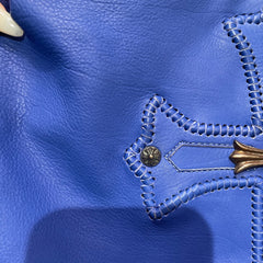 Rare Collector Piece: Chrome Hearts Blue Samurai Bag with Aged Hardware