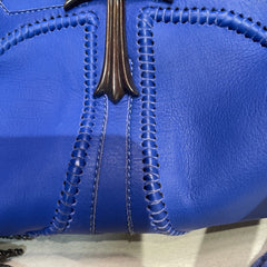 Rare Collector Piece: Chrome Hearts Blue Samurai Bag with Aged Hardware