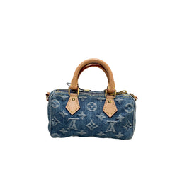 Compact Collector Icon: Louis Vuitton Denim Speedy Nano Crossbody Bag
