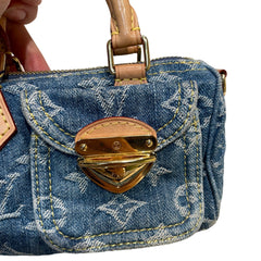 Compact Collector Icon: Louis Vuitton Denim Speedy Nano Crossbody Bag