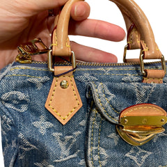 Compact Collector Icon: Louis Vuitton Denim Speedy Nano Crossbody Bag