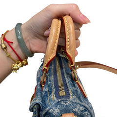 Compact Collector Icon: Louis Vuitton Denim Speedy Nano Crossbody Bag