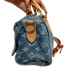 Compact Collector Icon: Louis Vuitton Denim Speedy Nano Crossbody Bag