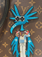 Runway-Level Statement: Louis Vuitton Embroidered Doll Monogram Music Bag