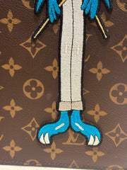 Runway-Level Statement: Louis Vuitton Embroidered Doll Monogram Music Bag