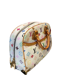 Y2K Collector Essential: Louis Vuitton White Multicolor Top Handle Bag
