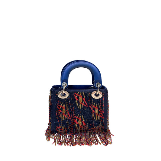 Rare Artist Collaboration: Dior x Jamilla Okubo Limited Fringe Lady Dior Bag