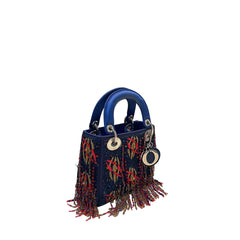Rare Artist Collaboration: Dior x Jamilla Okubo Limited Fringe Lady Dior Bag