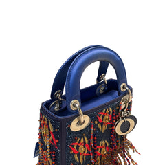 Rare Artist Collaboration: Dior x Jamilla Okubo Limited Fringe Lady Dior Bag