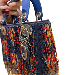 Rare Artist Collaboration: Dior x Jamilla Okubo Limited Fringe Lady Dior Bag