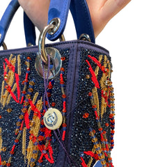 Rare Artist Collaboration: Dior x Jamilla Okubo Limited Fringe Lady Dior Bag