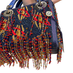 Rare Artist Collaboration: Dior x Jamilla Okubo Limited Fringe Lady Dior Bag