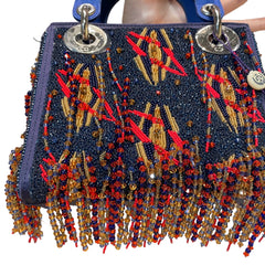 Rare Artist Collaboration: Dior x Jamilla Okubo Limited Fringe Lady Dior Bag
