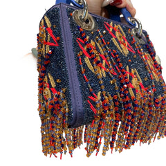 Rare Artist Collaboration: Dior x Jamilla Okubo Limited Fringe Lady Dior Bag
