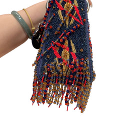 Rare Artist Collaboration: Dior x Jamilla Okubo Limited Fringe Lady Dior Bag