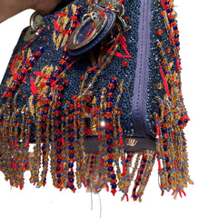 Rare Artist Collaboration: Dior x Jamilla Okubo Limited Fringe Lady Dior Bag