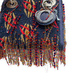 Rare Artist Collaboration: Dior x Jamilla Okubo Limited Fringe Lady Dior Bag