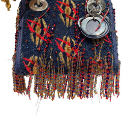 Rare Artist Collaboration: Dior x Jamilla Okubo Limited Fringe Lady Dior Bag