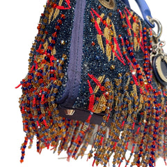 Rare Artist Collaboration: Dior x Jamilla Okubo Limited Fringe Lady Dior Bag