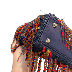 Rare Artist Collaboration: Dior x Jamilla Okubo Limited Fringe Lady Dior Bag