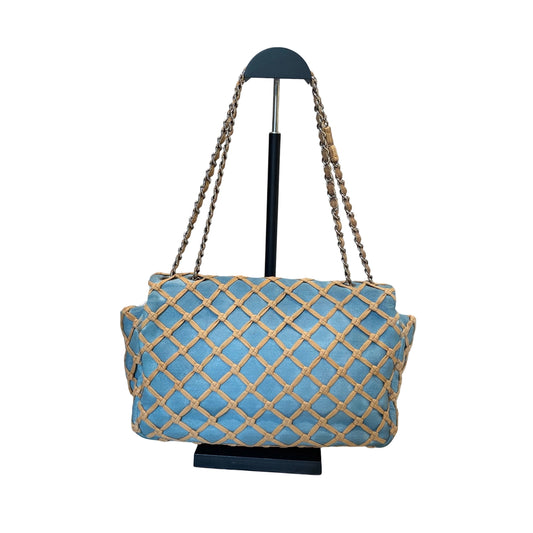 Rare Collector Find: CHANEL Fishnet Quilted CF Shoulder Bag