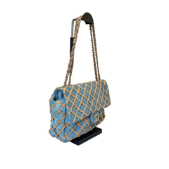 Rare Collector Find: CHANEL Fishnet Quilted CF Shoulder Bag