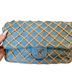 Rare Collector Find: CHANEL Fishnet Quilted CF Shoulder Bag