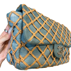 Rare Collector Find: CHANEL Fishnet Quilted CF Shoulder Bag