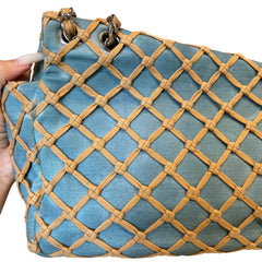Rare Collector Find: CHANEL Fishnet Quilted CF Shoulder Bag
