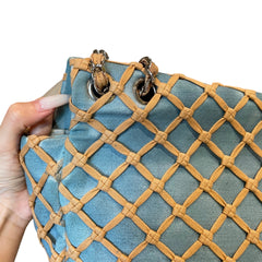 Rare Collector Find: CHANEL Fishnet Quilted CF Shoulder Bag
