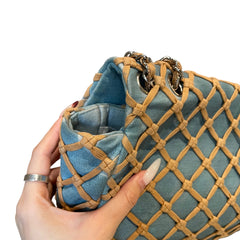 Rare Collector Find: CHANEL Fishnet Quilted CF Shoulder Bag