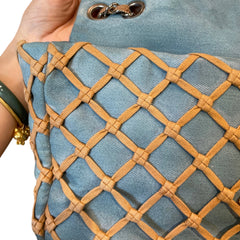 Rare Collector Find: CHANEL Fishnet Quilted CF Shoulder Bag