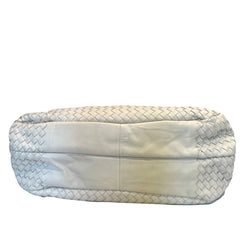 Soft Luxury Essential: Bottega Veneta Cream White Intrecciato Shoulder Tote