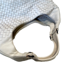 Soft Luxury Essential: Bottega Veneta Cream White Intrecciato Shoulder Tote