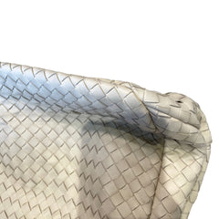 Soft Luxury Essential: Bottega Veneta Cream White Intrecciato Shoulder Tote