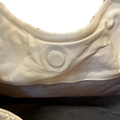 Soft Luxury Essential: Bottega Veneta Cream White Intrecciato Shoulder Tote