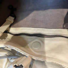 Soft Luxury Essential: Bottega Veneta Cream White Intrecciato Shoulder Tote