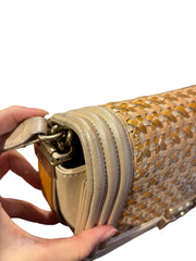 Textural Collector Piece: CHANEL Limited Woven Gold Le Boy Medium Shoulder Bag
