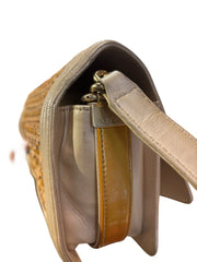 Textural Collector Piece: CHANEL Limited Woven Gold Le Boy Medium Shoulder Bag
