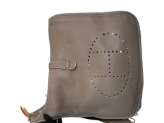 Rare Large Format: Hermès Evelyne 39 in Etoupe with Silver Hardware