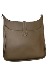 Rare Large Format: Hermès Evelyne 39 in Etoupe with Silver Hardware