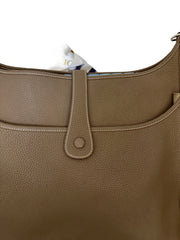 Rare Large Format: Hermès Evelyne 39 in Etoupe with Silver Hardware