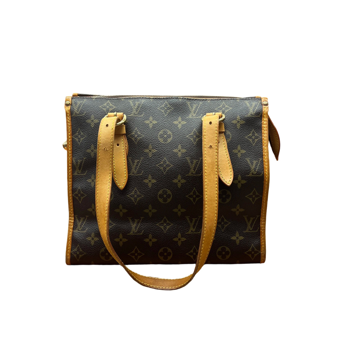 Louis Vuitton Popincourt Haut Monogram Shoulder Bag with Golden Ball Zipper Pulls